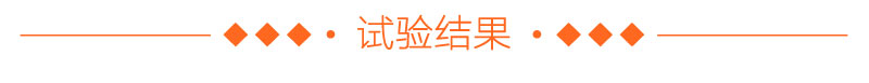 试验结果